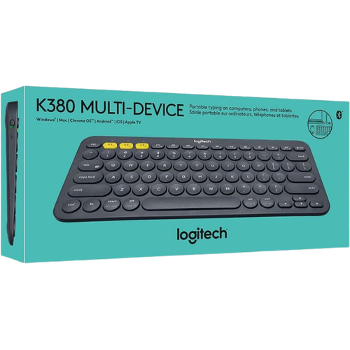 Clavier Bluetooth Logitech K380 multi-appareils gris foncé AZERTY - 3