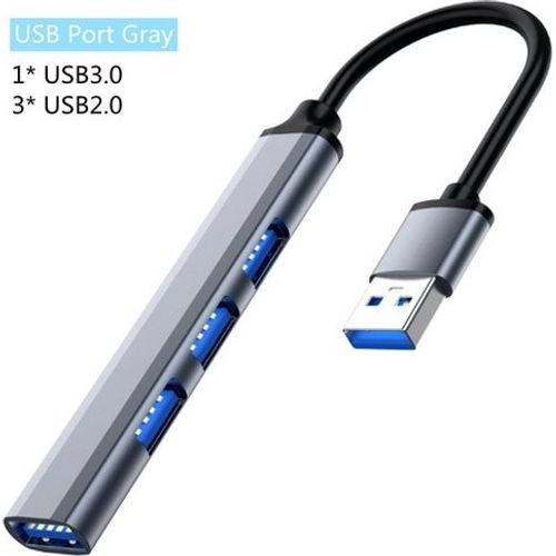 Hub USB 3.0 Plustar 4 ports en aluminium