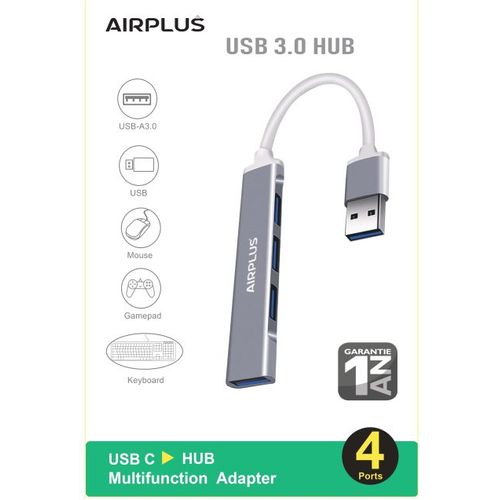 Hub USB AirPlus 4-en-1 (1 x USB 3.0 + 3 x USB 2.0) - 2