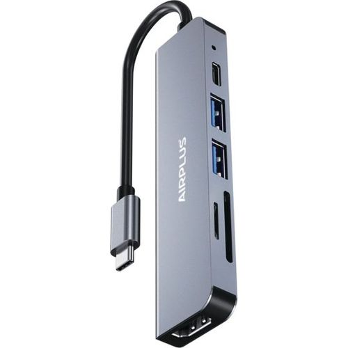 Hub USB-C AirPlus 6-en-1 : HDMI, PD 87 W, USB 3.0, SD et microSD - 2