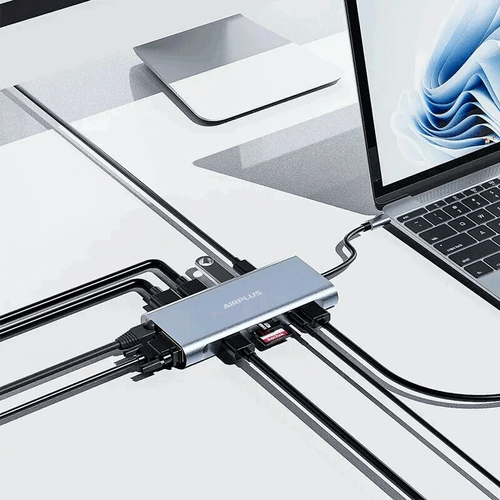 Station USB-C AirPlus 11-en-1 : HDMI 4K, VGA, Ethernet, PD 100 W - 3