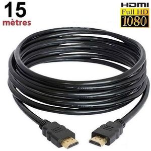 Câble HDMI Full HD 15 m mâle-mâle