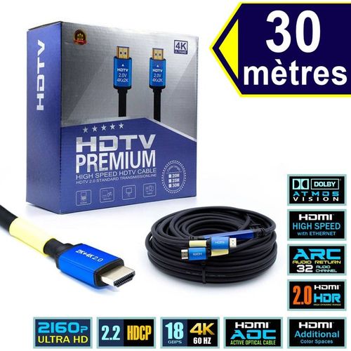 Câble HDMI 4K Ultra HD 30 m