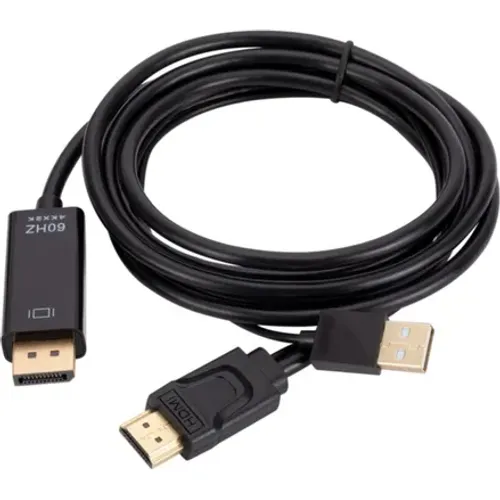 Câble adaptateur HDMI vers DisplayPort 4K 1,8 m avec alimentation USB - 2