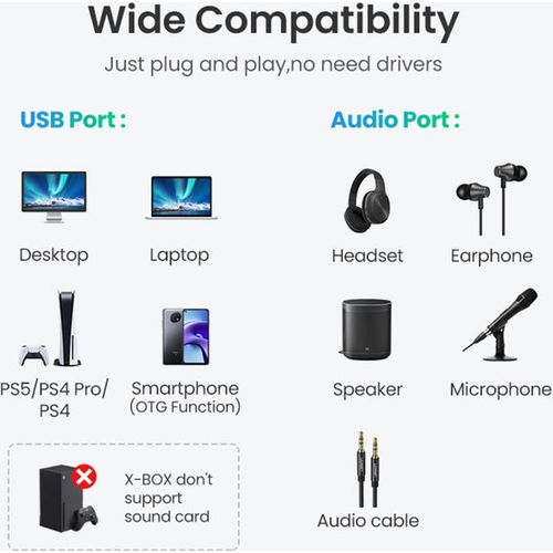 Carte son USB externe 7.1 Magic Voice - 2