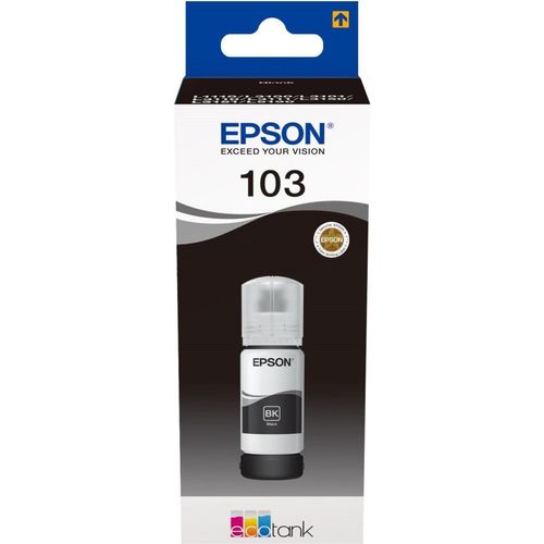 Encre Epson 103 Noir 65 ml - bouteille originale EcoTank