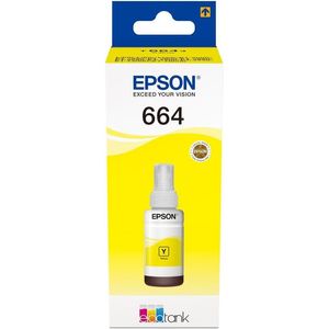 Encre Epson 664 Jaune 70 ml - bouteille originale EcoTank