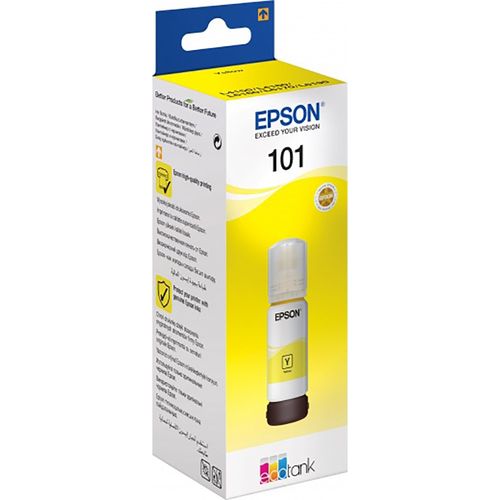 Encre Epson 101 Jaune 70 ml - bouteille originale EcoTank