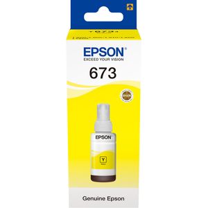 Encre Epson 673 Jaune 70 ml - bouteille originale EcoTank