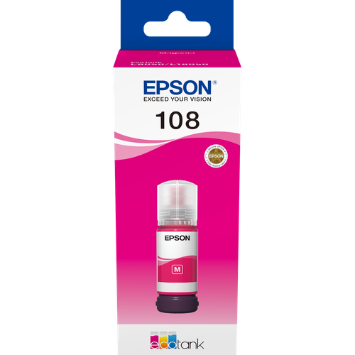 Encre Epson 108 Magenta 70 ml - bouteille originale EcoTank - 2