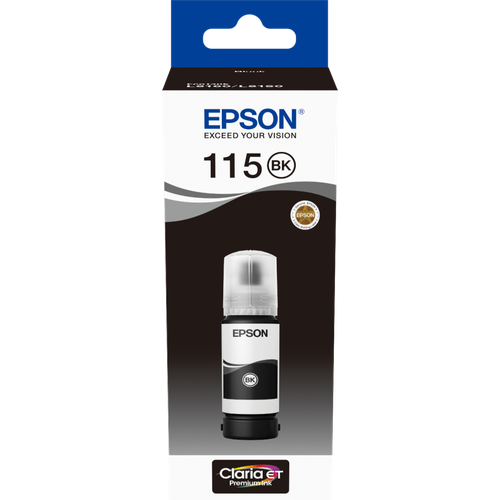 Encre Epson 115 Noir 70 ml - bouteille originale EcoTank