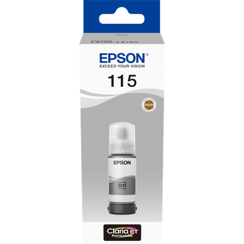 Encre Epson 115 Gris 70 ml - bouteille originale EcoTank