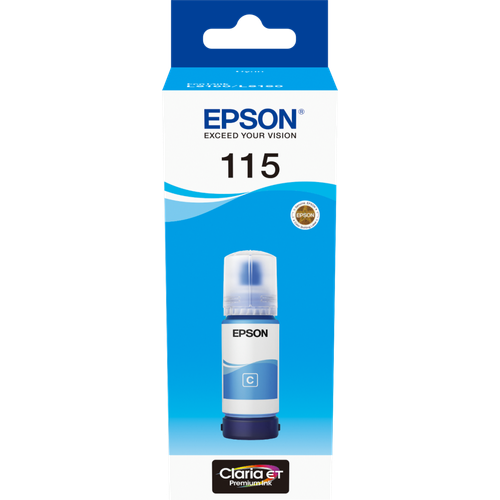 Encre Epson 115 Cyan 70 ml - bouteille originale EcoTank