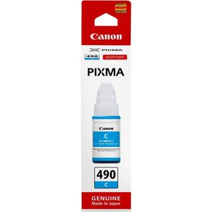 Encre Canon GI-490 Cyan 70 ml - bouteille originale MegaTank