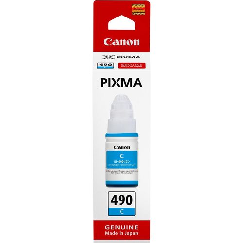 Encre Canon GI-490 Cyan 70 ml - bouteille originale MegaTank