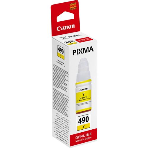 Encre Canon GI-490 Jaune 70 ml - bouteille originale MegaTank