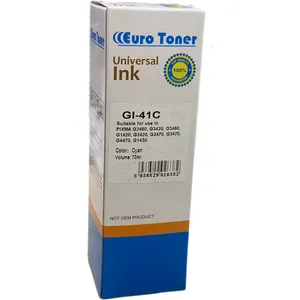 Encre compatible Canon GI-41 Cyan 70 ml - bouteille EuroToner