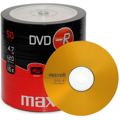 DVD-R vierges Maxell 4,7 Go - pack de 50 - 2