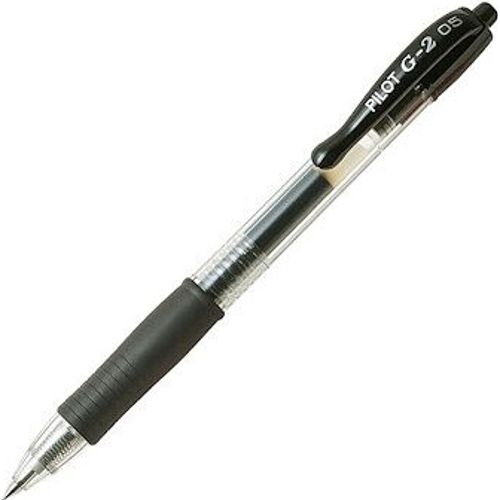 Stylo PILOT G2 Noir pointe fine 0.5mm BL-G2-5-B