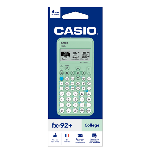 Calculatrice Scientifique CASIO fx-92+ Collège – Calculatrice Scolaire Non Programmable - 3