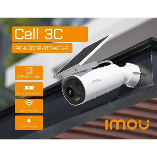 كاميرا واي فاي IMOU Cell 3C بدقة 3MP تعمل بالبطارية والطاقة الشمسية مع صوت (IPC-K9DCP-3TOWE-V2) - 2