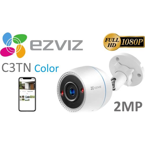 Caméra Wi-Fi EZVIZ C3TN Color Bullet 2MP Vision Nocturne Couleur avec Micro