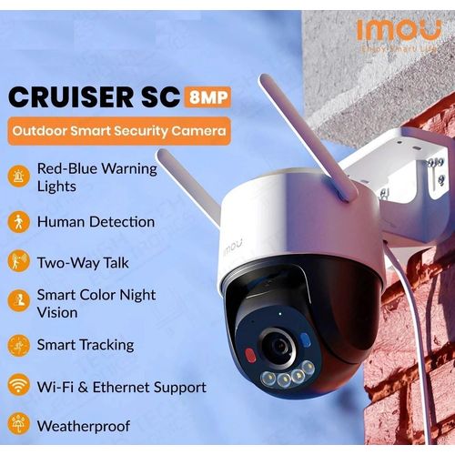 كاميرا IMOU Cruiser SC بدقة 8MP 4K بواي فاي 6 ومحرك دوران مع صوت وصفارة (IPC-K7FP-8V0N) - 5