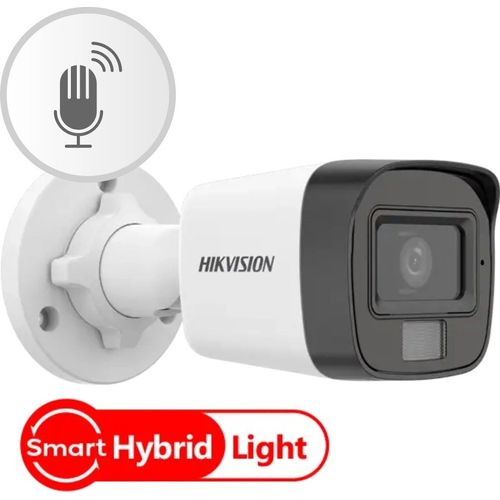 Caméra Hikvision Turbo HD 3K 5MP Bullet Smart Hybrid Light avec Audio (DS-2CE16K0T-LFS) - 2