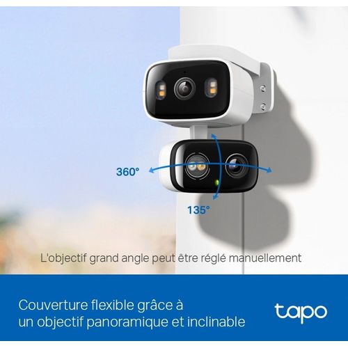 Caméra Wi-Fi Tapo Double Objectif 2K 3MP + 3MP Motorisée Extérieure (C246D) - 2