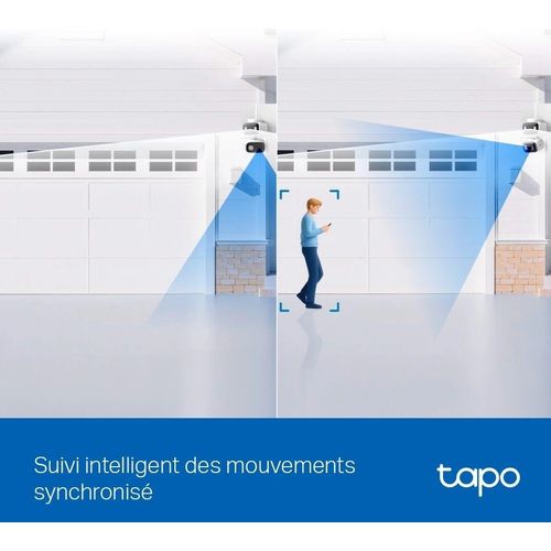 Caméra Wi-Fi Tapo Double Objectif 2K 3MP + 3MP Motorisée Extérieure (C246D) - 5