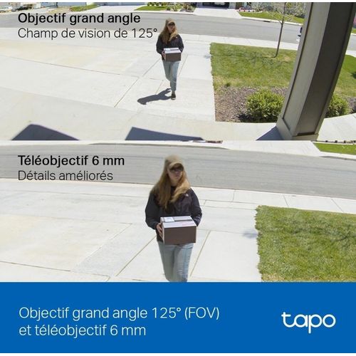 Caméra Wi-Fi Tapo Double Objectif 2K 3MP + 3MP Motorisée Extérieure (C246D) - 6