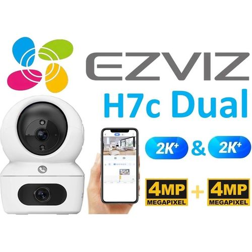 كاميرا داخلية EZVIZ H7c Dual بعدستين 2K+ بدقة 4MP + 4MP بواي فاي 6 ودوران 360°
