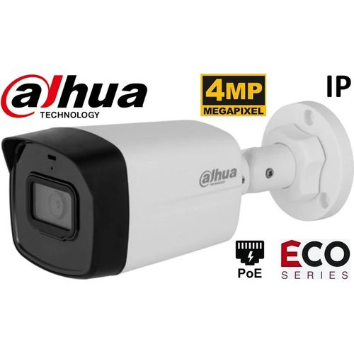Caméra IP Dahua 4MP Bullet PoE Série Eco Vision Nocturne 30 m (IPC-B1E40)