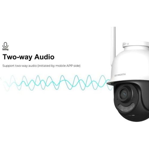 Caméra Wi-Fi Skyworth 3MP Motorisée 360° avec Audio et Sirène (SKH-i63D4H2-4AWT) - 4