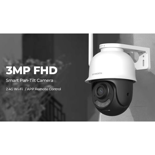 Caméra Wi-Fi Skyworth 3MP Motorisée 360° avec Audio et Sirène (SKH-i63D4H2-4AWT) - 5