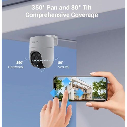 Caméra Wi-Fi EZVIZ H8c 3K 5MP Extérieure Motorisée 360° Vision Couleur avec Audio - 3