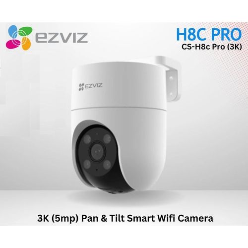 Caméra Wi-Fi EZVIZ H8c 3K 5MP Extérieure Motorisée 360° Vision Couleur avec Audio - 5