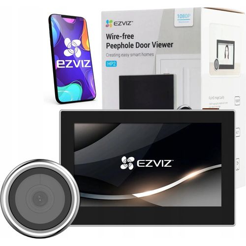 عين باب رقمية EZVIZ HP2 واي فاي Full HD مع شاشة داخلية 4.3 بوصة - 2