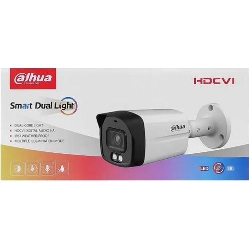 Caméra Dahua HDCVI 8MP 4K Bullet Smart Dual Light avec Audio (HAC-HFW1801RMP-IL-A) - 3