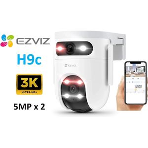 Caméra Wi-Fi EZVIZ H9C Dual 3K Double Objectif Extérieure 360° Vision Nocturne Couleur