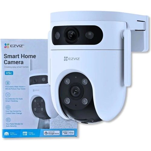 كاميرا واي فاي EZVIZ H9C Dual 3K بعدستين خارجية 360° مع رؤية ليلية ملونة - 3