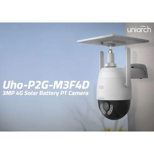 Caméra 4G Solaire Uniarch 3MP avec Batterie AOV Audio (Uho-P2G-M3F4D-EU) - 2