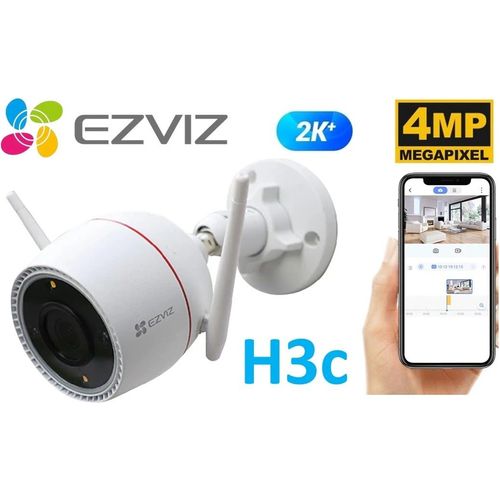 Caméra Wi-Fi EZVIZ H3C 2K+ 4MP Bullet Étanche IP67 Vision Nocturne Couleur