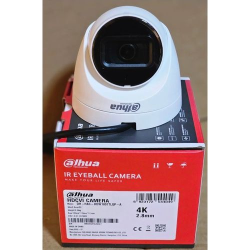 Caméra Dahua HDCVI 8MP 4K Dôme Smart IR 30m avec Audio (HAC-HDW1801TLQP-A) - 3