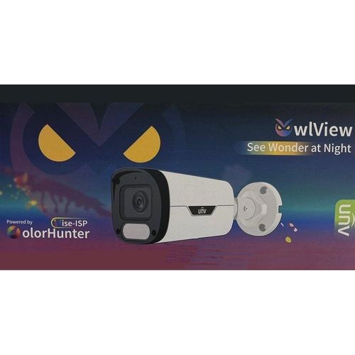 Caméra IP Uniview 6MP Bullet ColorHunter Wise-ISP PoE avec Audio (IPC2316LE-ADF28KM-WP)