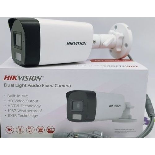 Caméra Hikvision Turbo HD 3K 5MP Bullet Smart Hybrid Light 40m Étanche (DS-2CE17K0T-LFS) - 4