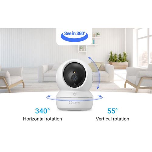 كاميرا واي فاي EZVIZ H6C Pro 2K+ 4MP داخلية متحركة 360° - 3