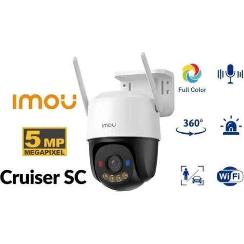 Caméra Wi-Fi Imou Cruiser SC 3K 5MP PTZ 360° Couleur avec Audio et Sirène (IPC-K7FP-5H0WE)
