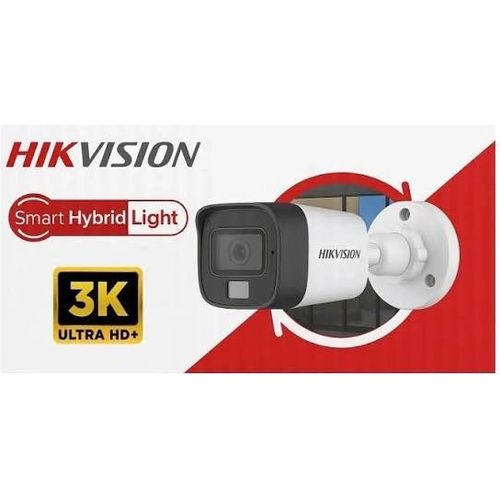 Caméra Hikvision Turbo HD 3K Bullet Smart Hybrid Light Couleur, Étanche IP67 (DS-2CE16K0T-EXLF)
