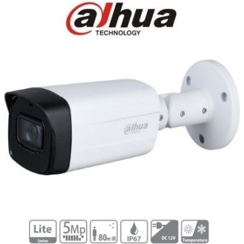 كاميرا داهوا HDCVI بدقة 5MP نوع Bullet مقاومة للماء بأشعة 80 م وعدسة 3.6 مم (HAC-HFW1500TH-I8) - 2